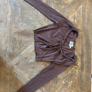 TYSON LONG SLEEVE BROWN